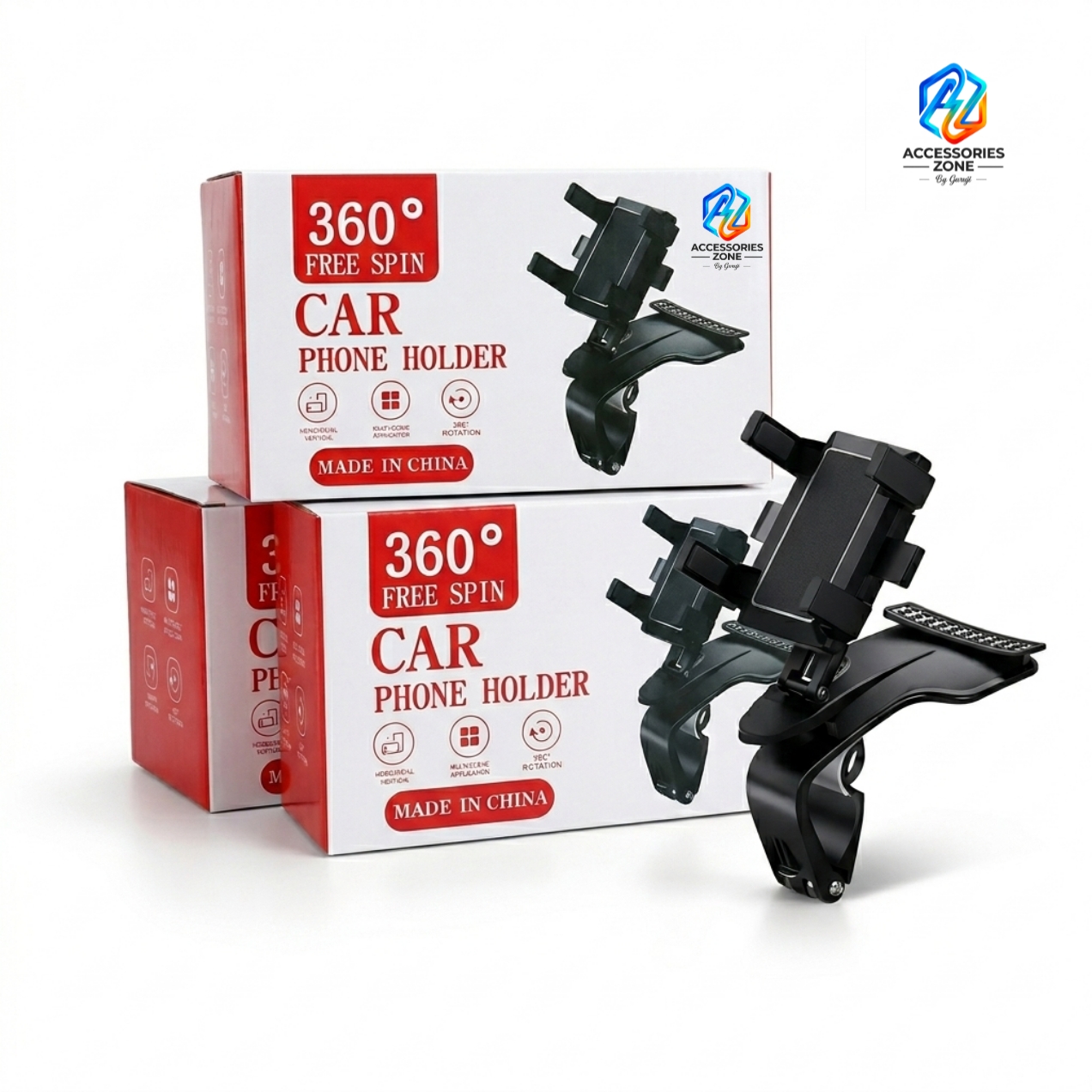 360 Rear View Mirror Hanging Mobile Holder